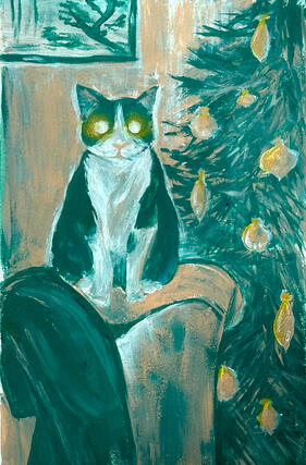 christmas night (2023 | acrylic)