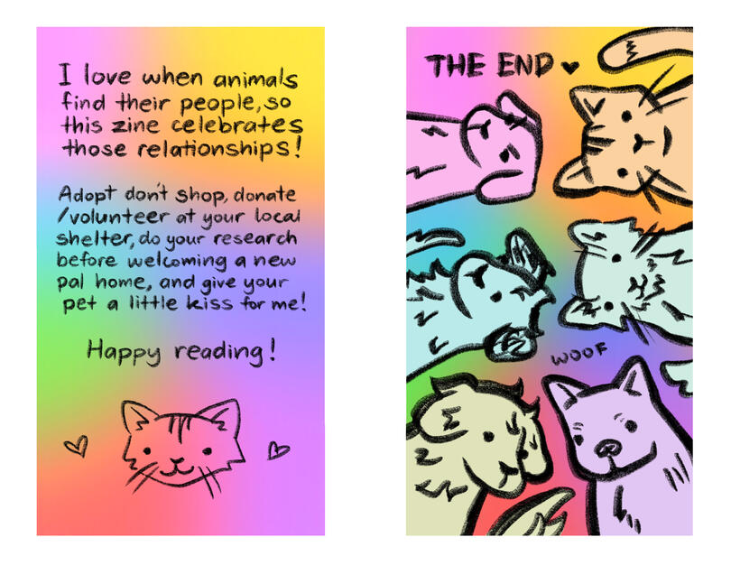 about + ending pages